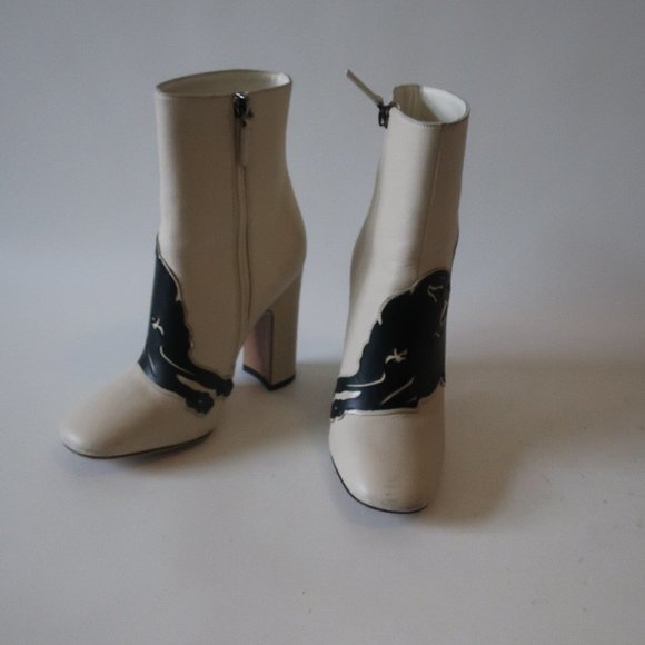 VALENTINO GARAVANI PANTHER LEATHER BOOT 36.5 /6.5 - Picture 2 of 16
